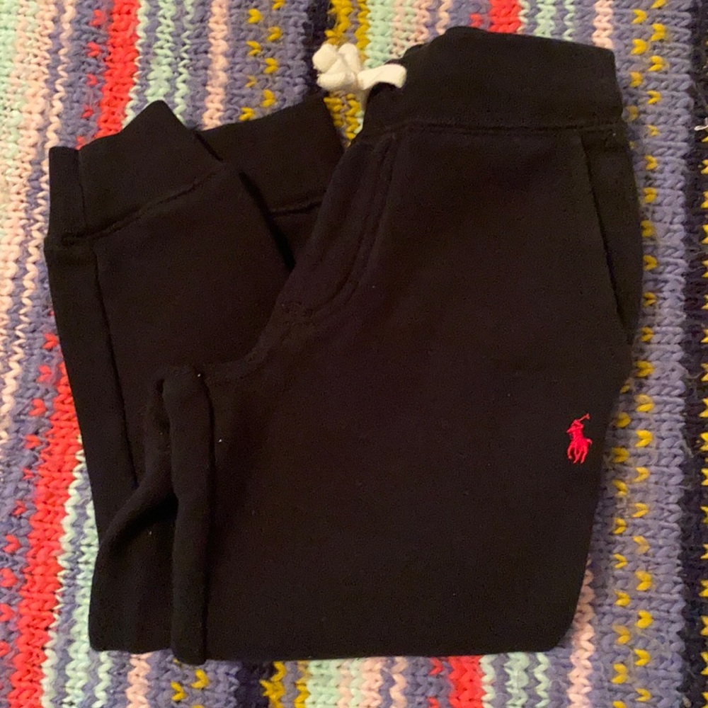Size 4T Black polo sweatpants